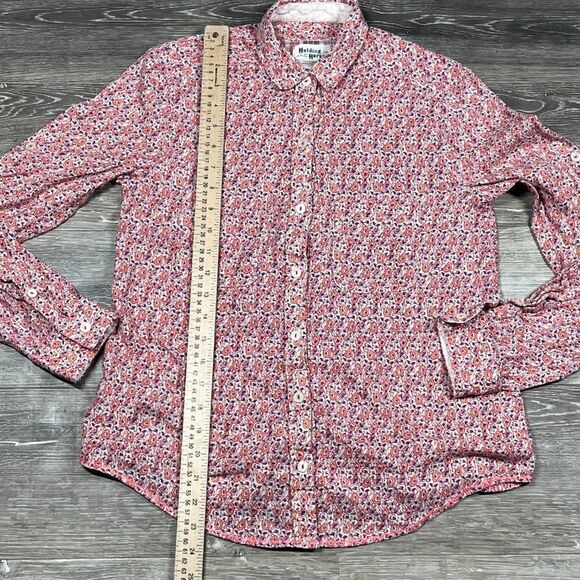 Anthropologie Holding Horses pink floral button blouse Size 2 - Picture 6 of 14